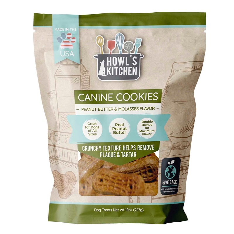 Howl’s Kitchen Peanut Butter & Molasses Canine Cookies, 10 oz