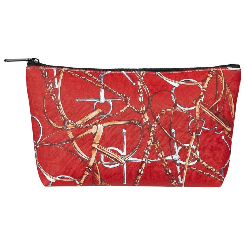 Lila Snaffle Bridle Cosmetic Pouch