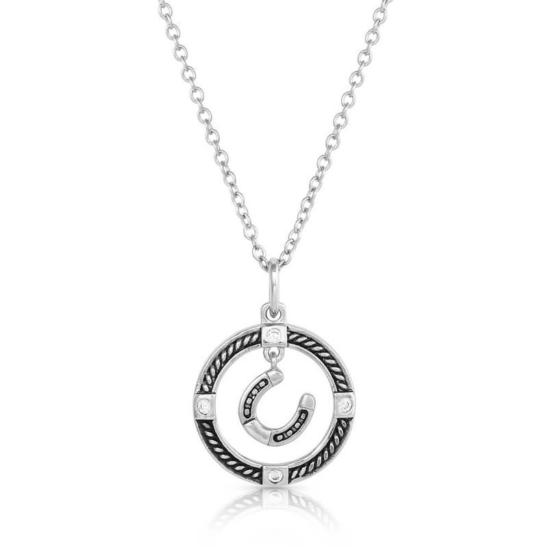 Luck of the Draw Horseshoe Necklace