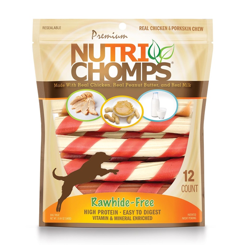 NutriChomps 12ct 6 Assorted Flavor Wrapped Twist