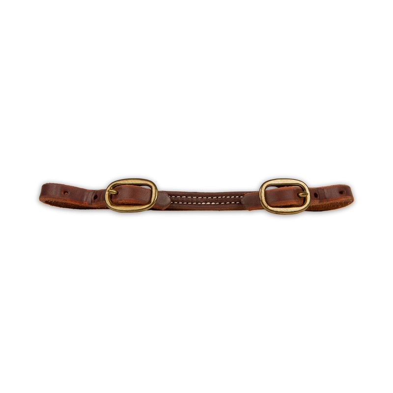 Poplar Head Premium Oiled Doubled and Stitched Harness Leather Curb Strap
