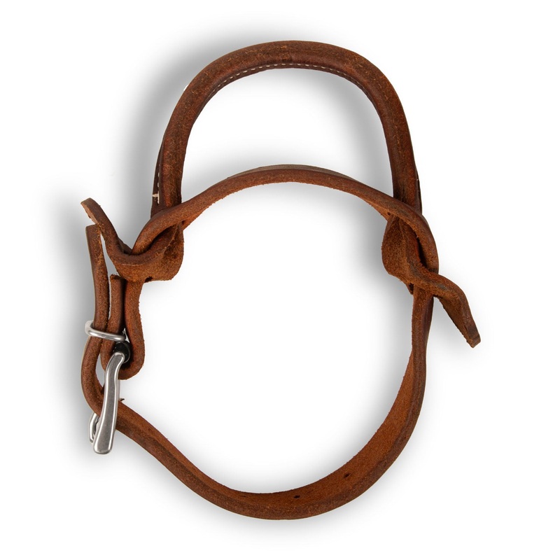 Poplar Head Premium Oiled Harness Leather Rolled Night Latch