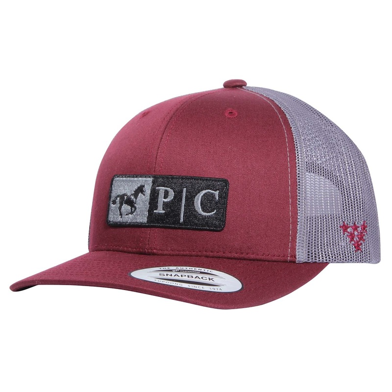 Professional’s Choice 2-Tone Trucker Hat, Burgundy/Gray