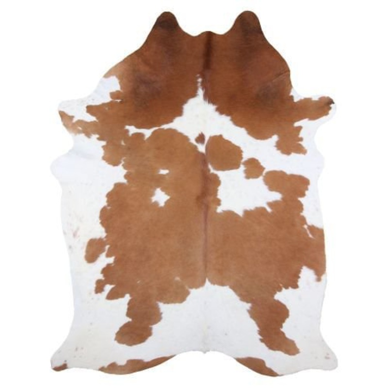 Showman Brown & White Natural Cowhide Rug, Large