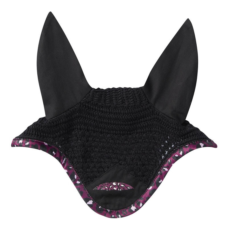 Weatherbeeta Prime Luxe Ear Bonnet for Horses With Printed Trim, Full