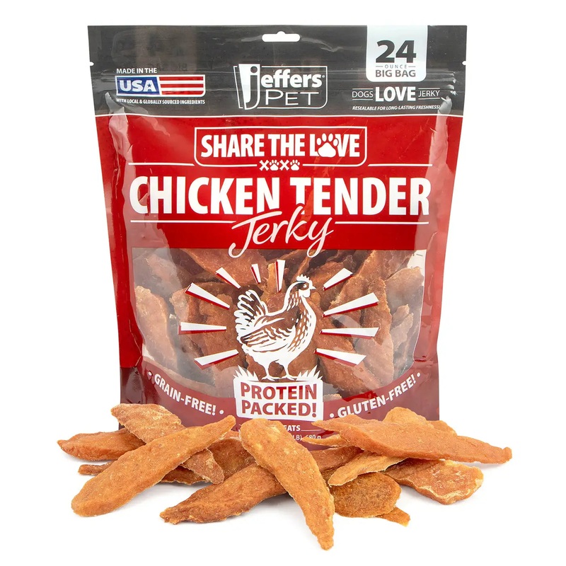 100% Natural Chicken Tender Jerky Dog Treats, 24 oz Grain-free, Gluten-free