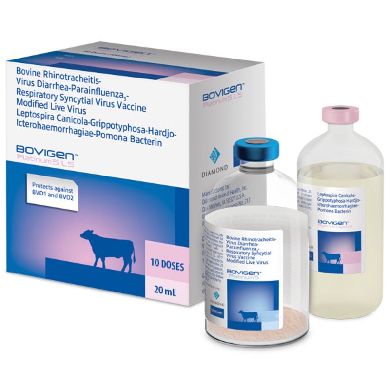 BOVIGEN Platinum 5 L5 Cattle Vaccine for Respiratory & Reproductive Protection with Leptospirosis
