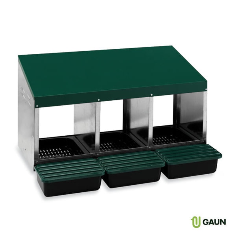 Multi-Compartment Poultry Laying Nesting Boxes with Easy-Clean Plastic Floors