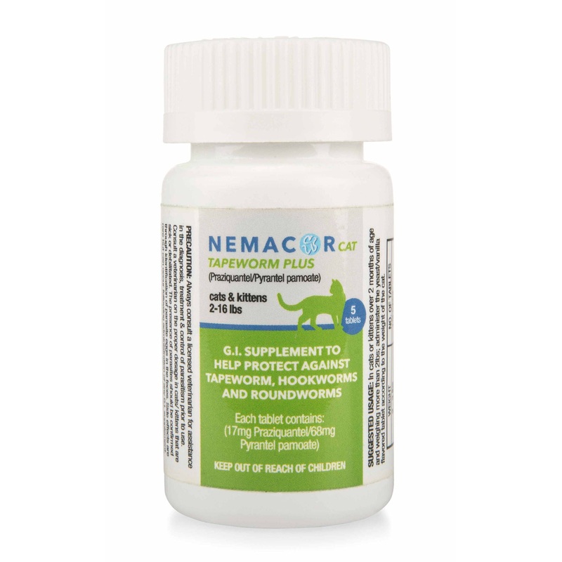 Nemacor Cat Tapeworm Plus|5 Count|12 Count