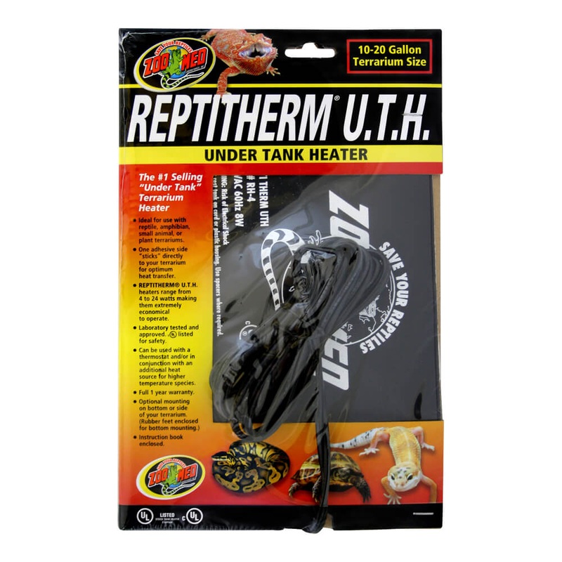 Reptitherm Under Tank Heater, 10-20 Gallon, 6 x 8