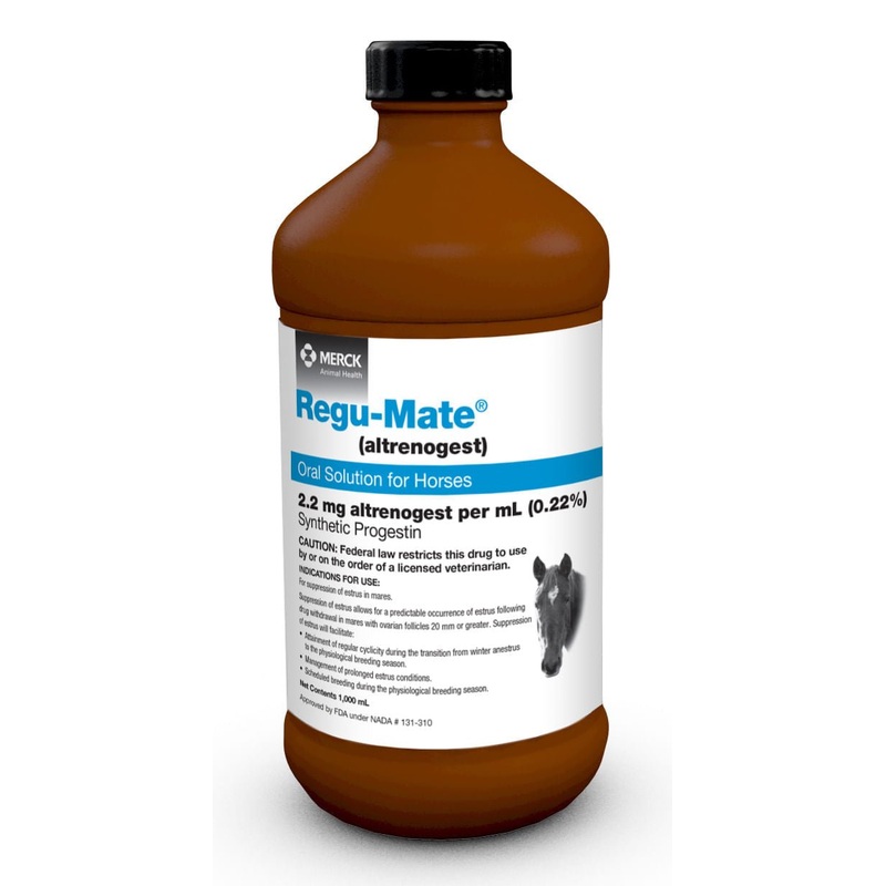 Rx Regu-Mate (altrenogest) Oral Solution for Horses, 1000mL
