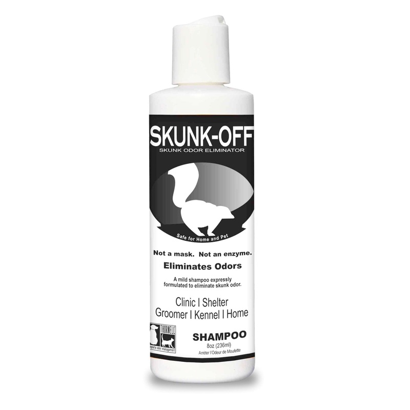 Skunk-Off  Skunk Odor Eliminator Shampoo & Spray for Dogs, Cats, Clothing & Furniture