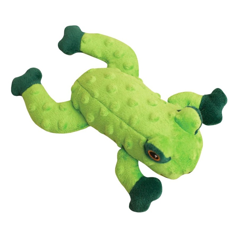 Lilly the Frog Plush Squeaker Dog Toy, 10
