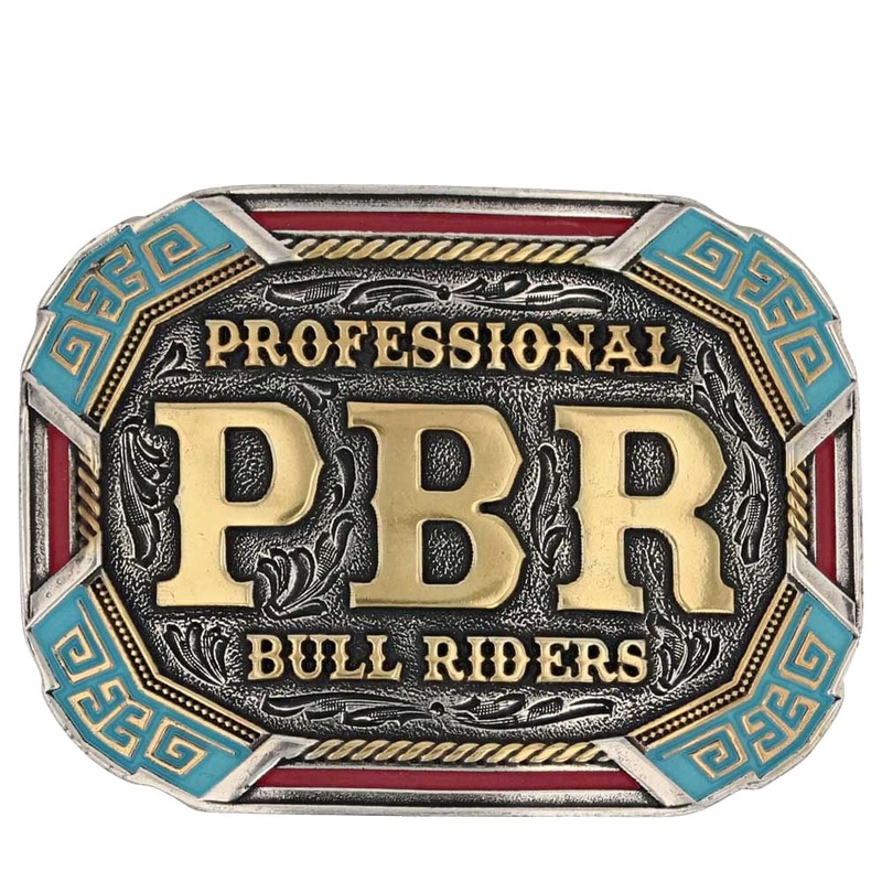 PBR Vibrant Riders Belt Buckle