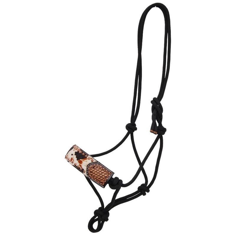 Rafter T Peppered Hide Rope Halter