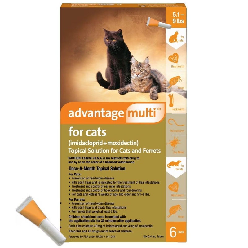 Rx Advantage Multi for Cats|5.1-9 lbs|9.1-18 lbs