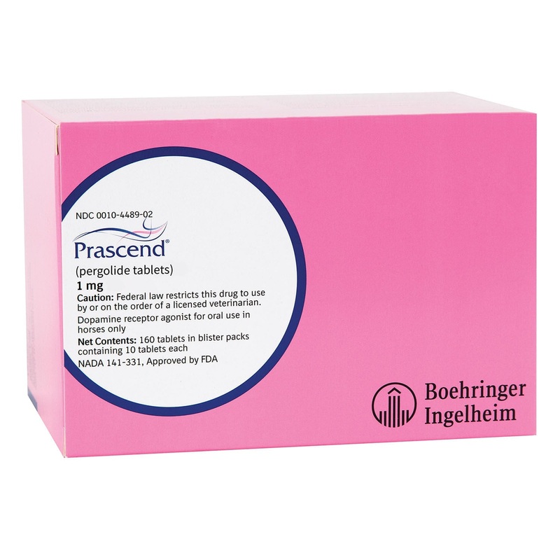 Rx Prascend (pergolide tablets) for Horses, 1 mg