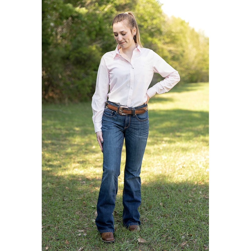 Women’s VentTek Stretch Shirt, Strawberry Stripe