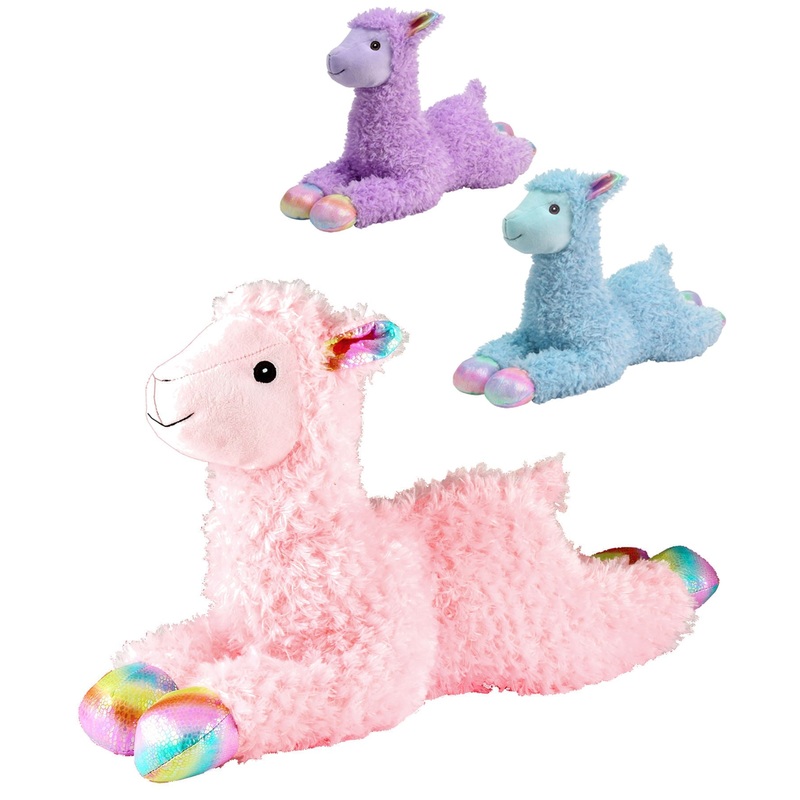 24 Jumbo Plush Llama, Assorted Colors