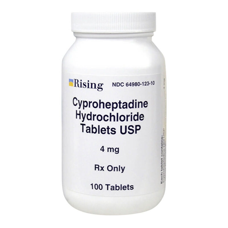 Rx Cyproheptadine, 4mg x 100 tablets