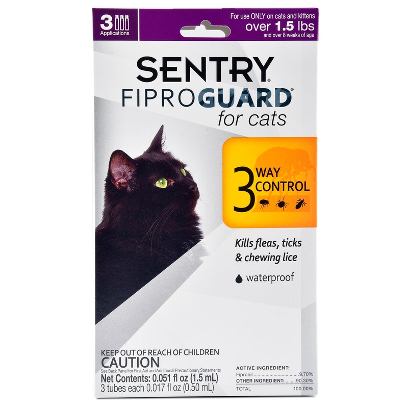 Sentry FiproGuard for Cats|3 month supply|6 month supply
