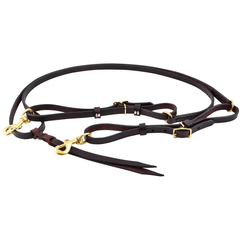 Tucker Leather Adjustable Trail Rein