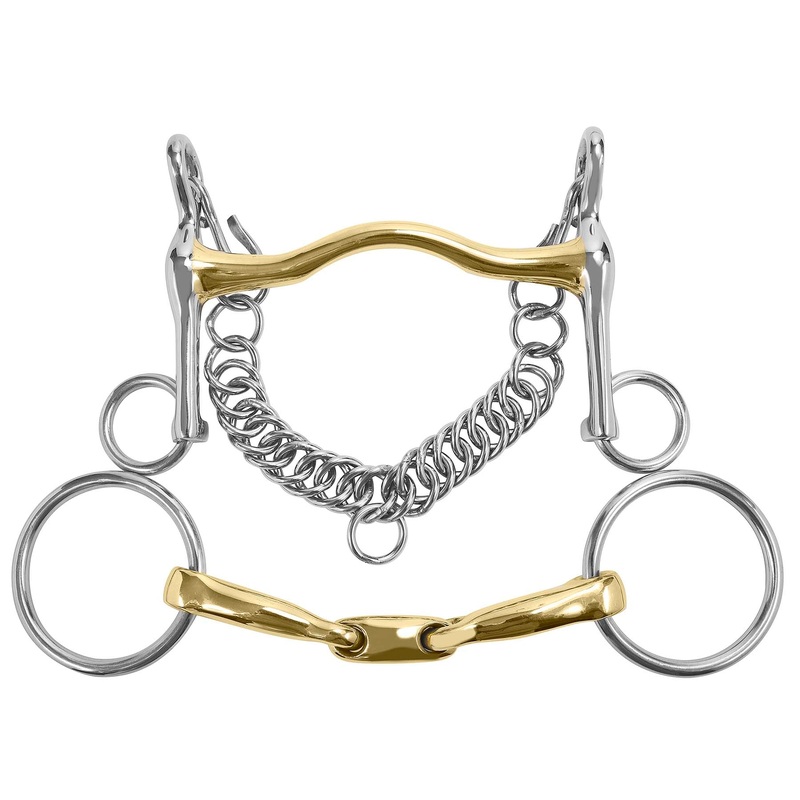 M Toulouse Short Shank Curb & Bradoon Set