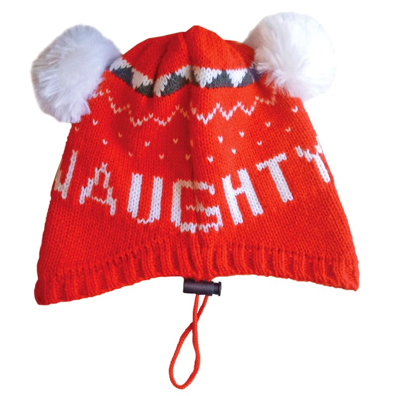Naughty & Nice Dog Hat