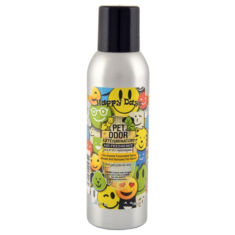 Pet Odor Exterminator Air Freshener Spray, Happy Days, 7 oz