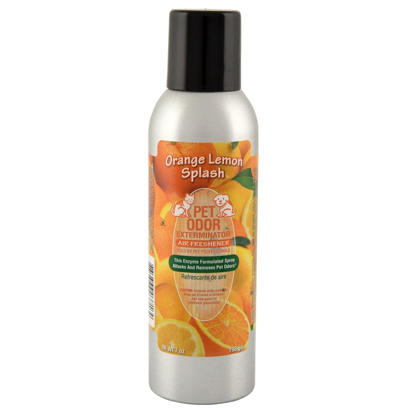 Pet Odor Exterminator Air Freshener Spray, Orange Lemon Splash, 7 oz