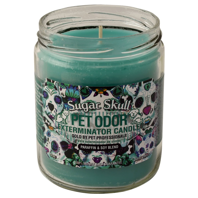 Pet Odor Exterminator Candle, Sugar Skull, 13 oz