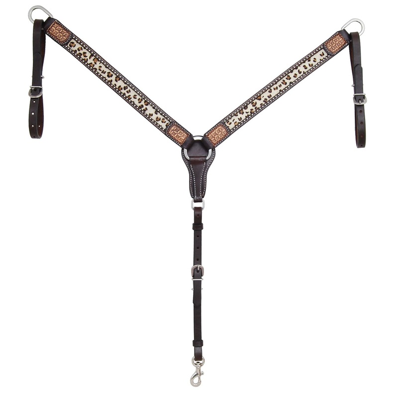 Rafter T Leopard Straight Breast Collar