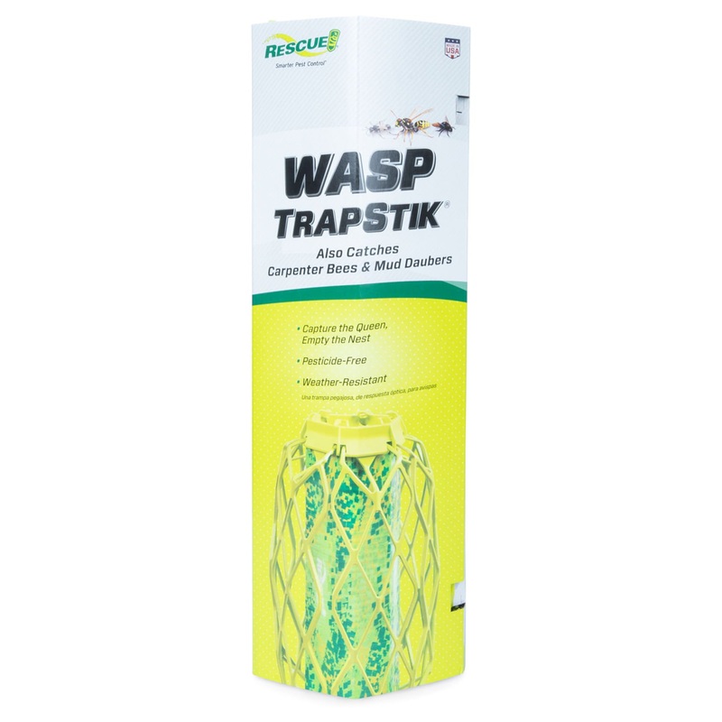 RESCUE! TrapStik for Carpenter Bees, Wasps and Mud Daubers