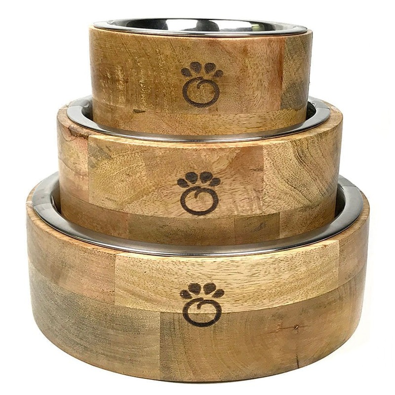 GF Pet Mango Wood Bowl|Small|Medium