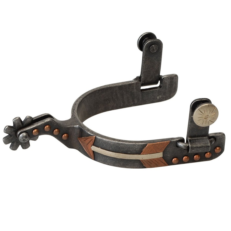 Ladies’ Buffed Black Arrow Spurs