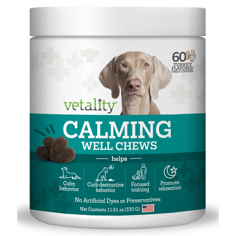 Triple Action Calming Sniffer Soft Chews for Dogs, 60 ct
