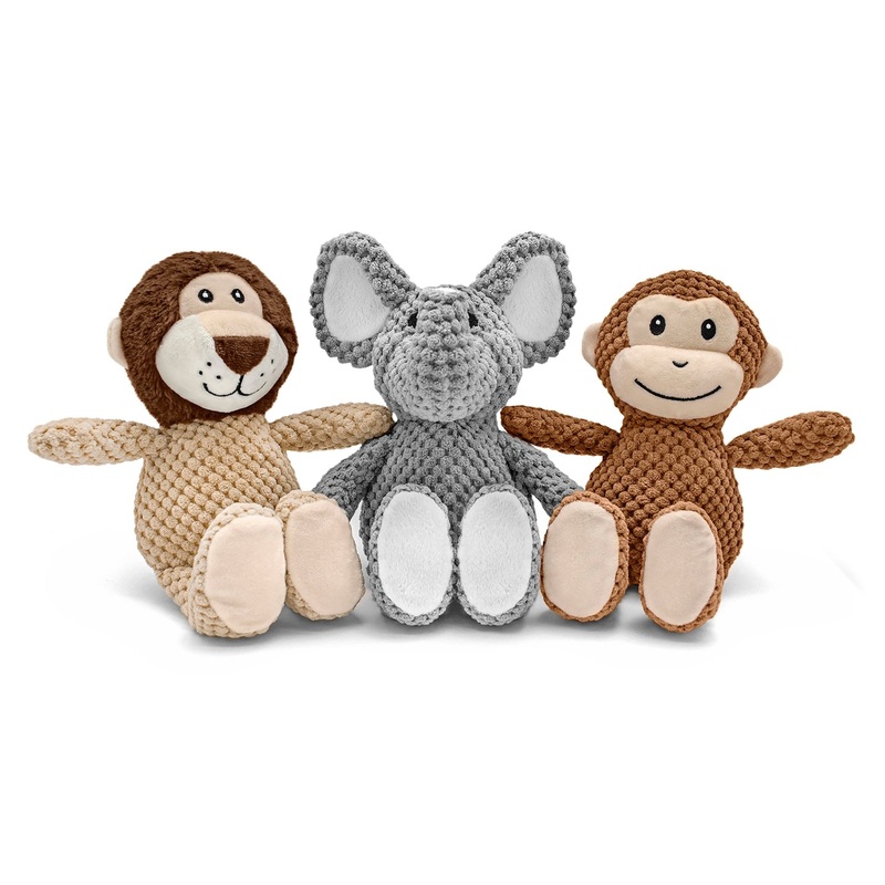 Tuff Plush, Assorted – Elephants, Lions, Monkey