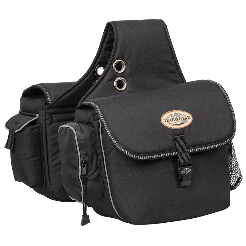 Weaver Leather Trail Gear Horse Saddle Bags, 600D