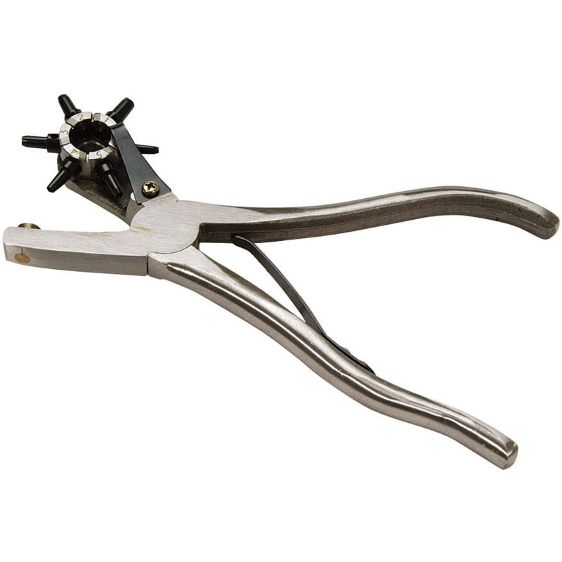 Pro Rotary Leather Punch with 6 Punch Tubes for Tack & Leather Care