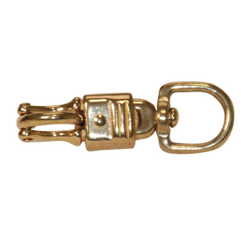 Round Eye Brass Panic Snap, 3/4 x 3-5/8