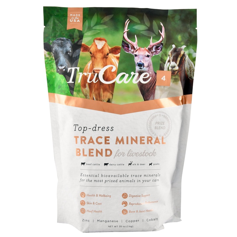 TruCare 4 Top Dress Trace Mineral Blend for Livestock, 35 oz