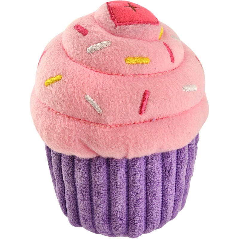 Zippy Paws Cupcake Plush Toy|Pink