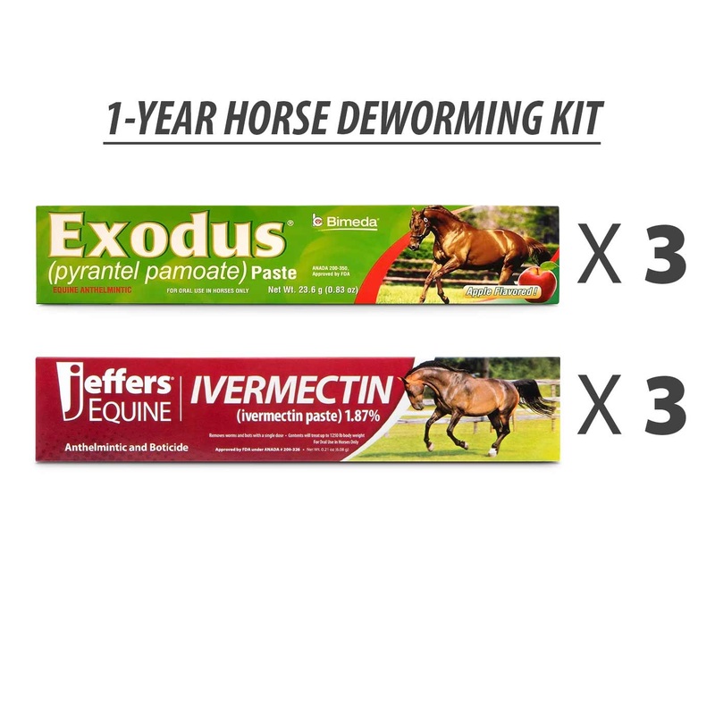 1-Year Horse Deworming Kit