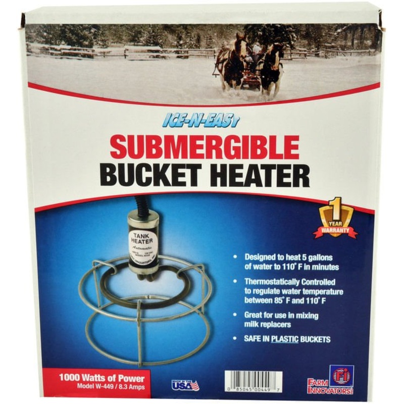 Submergible Bucket Heater, 1000-Watts