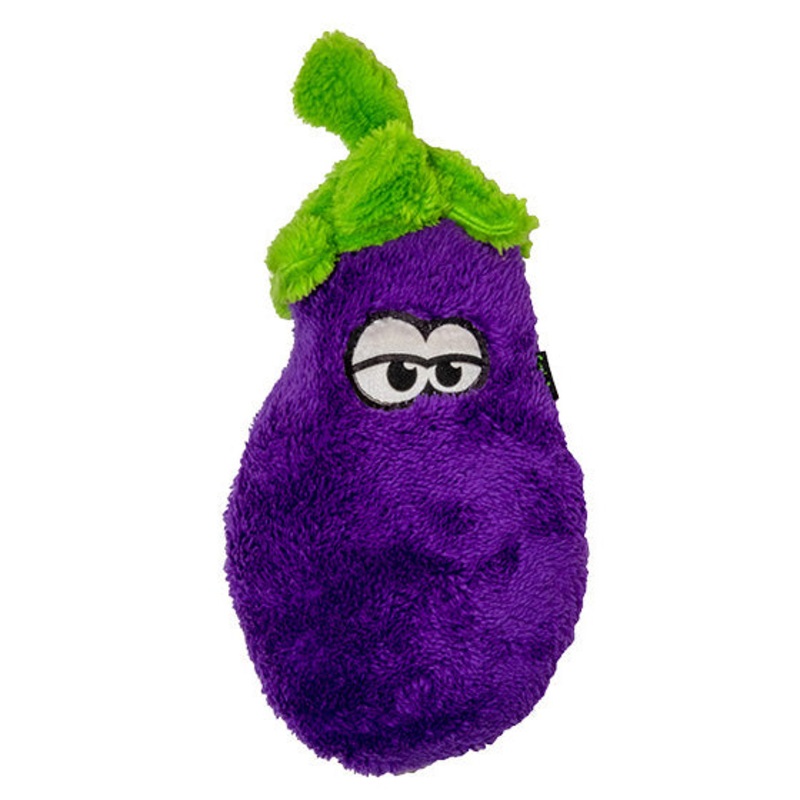 Duraplush Eggplant Dog Toy, Medium