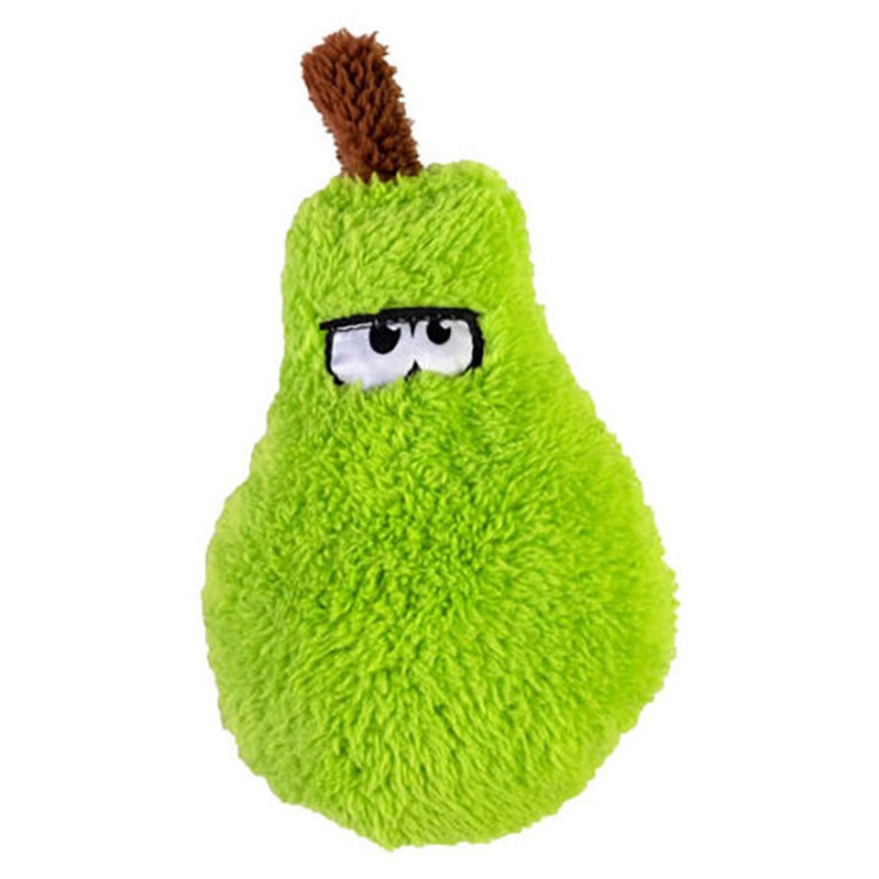 Duraplush Green Pear Dog Toy, Small