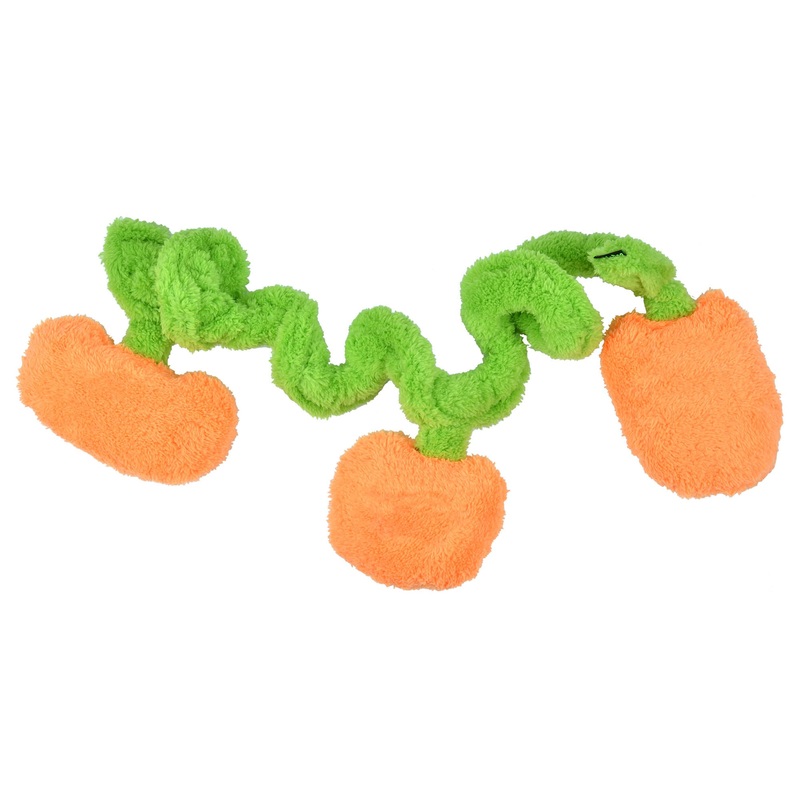 Duraplush Springy Pumpkins Dog Toy