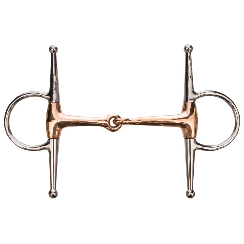 Full Cheek Snaffle Horse Bit|5″ Copper Mouth
