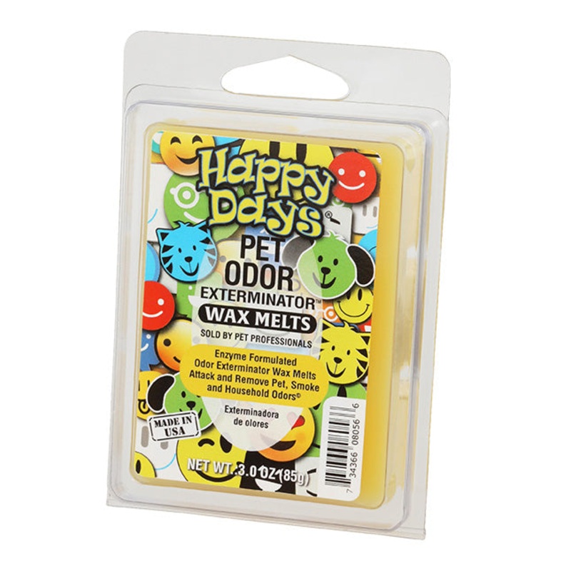 Pet Odor Exterminator Wax Melts  Happy Days, Odor Neutralizing Enzyme Formula, Pet-Safe, Flameless