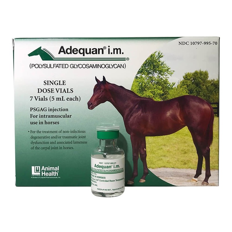 Rx Adequan i.m. Equine (polysulfated glycosaminoglycan) Injectable for Horses